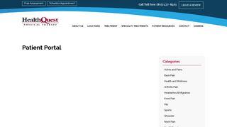 Patient Portal - HealthQuest Physical Therapy