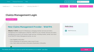 Claims Management Login | Ascend To Wholeness
