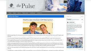 The Pulse :: Healthscope introduce staff sharing tool