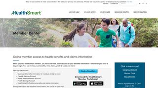 Member Center | HealthSmart