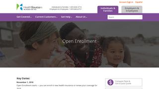 Open Enrollment | HealthSource RI