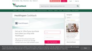 Healthspan Discounts, Codes, Sales & Cashback - TopCashback