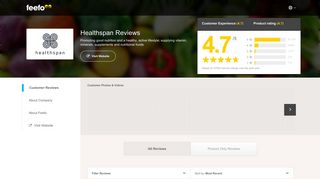 Healthspan Reviews | http://www.healthspan.co.uk reviews | Feefo