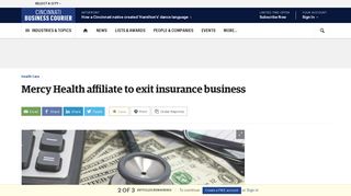 Mercy Health affiliate HealthSpan Partners to exit insurance business ...