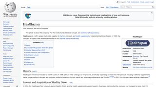 Healthspan - Wikipedia