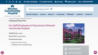 Employee/Physician | Wooster Community Hospital