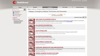 Emergency Medical Technicians and Paramedic - HealthStream ...