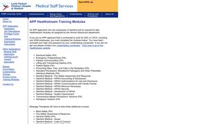 APP Healthstream Training Modules - LPCH Intranet - Stanford ...