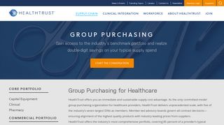 Group Purchasing for Healthcare - HealthTrust PG