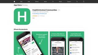HealthUnlocked Communities on the App Store - iTunes - Apple