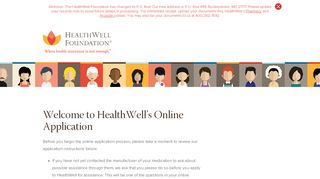 Online Application - HealthWell Foundation