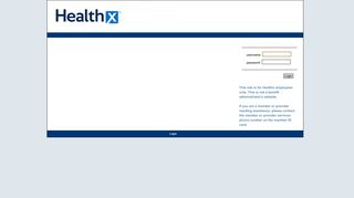 Healthx - Client Login