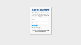 Boon-Chapman Provider Portal - BC Online