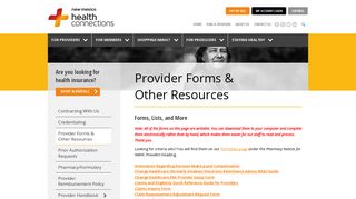 Provider Forms & Other Resources - New Mexico Health Connections