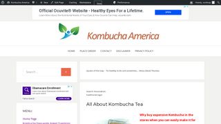 healthxnet login Information about Kombucha Tea