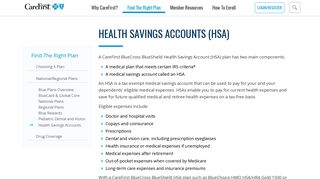 Health Savings Accounts | CareFirst BlueCross BlueShield