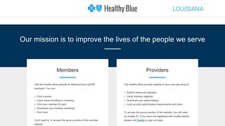 Welcome | Healthy Blue – Louisiana Medicaid