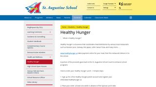 Healthy Hunger - Calgary Catholic School District