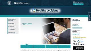 Healthy Louisiana | Department of Health | State of Louisiana