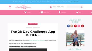 The NEW 28 Day Challenge App IS HERE - The Healthy Mummy