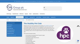 The CVS Healthy Pet Club- savings and benefits - CVS (UK)