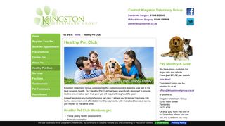Healthy Pet Club | Kingston Vet Group | Vets in Pembroke | Vets in ...