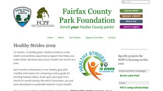 Healthy Strides 2019 – Fairfax County Park Foundation