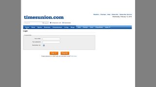 TimesUnion.com - Login