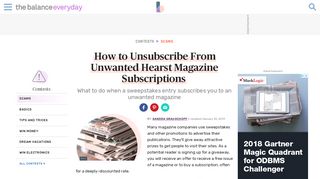 How to Unsubscribe From Unwanted Hearst Magazine Subscriptions