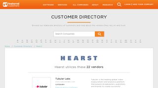 Business Software used by Hearst - FeaturedCustomers