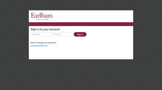Earlham College SSO login