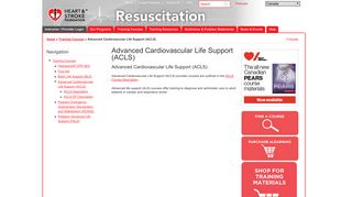 Advanced Cardiovascular Life Support (ACLS) - Heart and Stroke ...