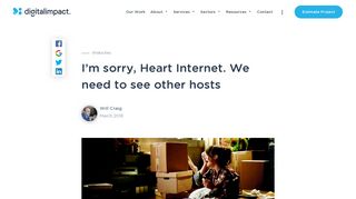 Goodbye, Heart Internet | Digital Agency | Glasgow - Digital Impact
