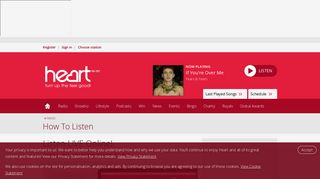 Listen LIVE Online! - Heart Radio