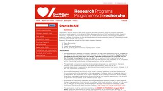 Grants-in-Aid | hsf.ca/research - Heart and Stroke Foundation of Canada