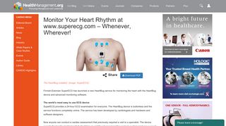 Monitor Your Heart Rhythm at www.superecg.com – Whenever ...