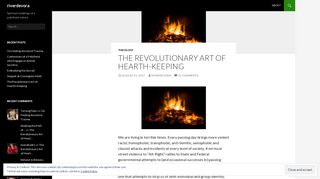 The Revolutionary Art of Hearth-Keeping | riverdevora