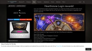 Hearthstone Login rewards! | Alienware Arena