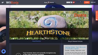 Hearthstone Betting & Online Tournaments for Gamers - Woduels