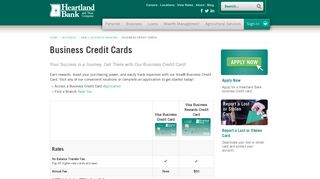 Business Credit Card | Heartland Bank