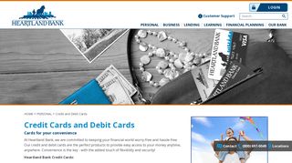 Personal Credit and Debit Cards | Heartland Bank