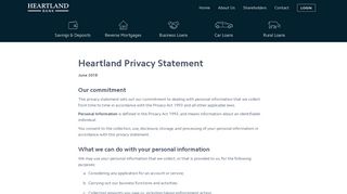 Privacy Policy - Heartland Bank