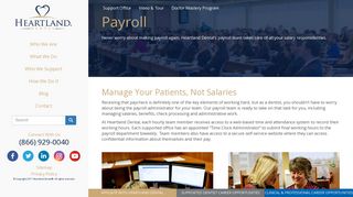 Payroll | Dental Support Organization | Heartland Dental