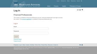 Value Investing Site Log In | Heartland Advisors