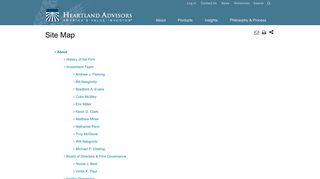 Value Investing Manager Site Map | Heartland Advisors