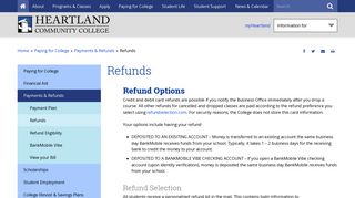 Refunds | Heartland Community College