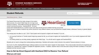 Refunds - Student Business Services - Texas A&M University Division ...