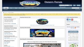 Heartland Owners Forum - Forum Portal