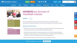 Membership | HeartMath Institute - Heartmath.org