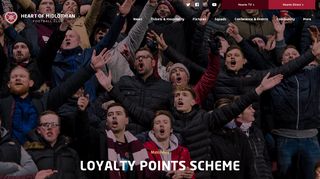 Loyalty Points Scheme | Heart Of Midlothian Football Club
